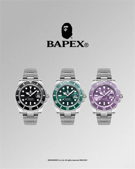 bape rolex watch|bapex watch type 1.